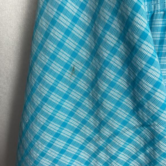 SIMMS Windowpane Mens Size M Blue Fishing Button Down T Shirt - Picture 7 of 10